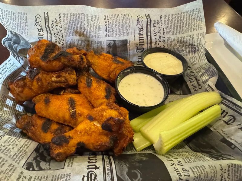 Signature grilled buffalo wings at The Boulevard Bar & Grill in Boynton Beach